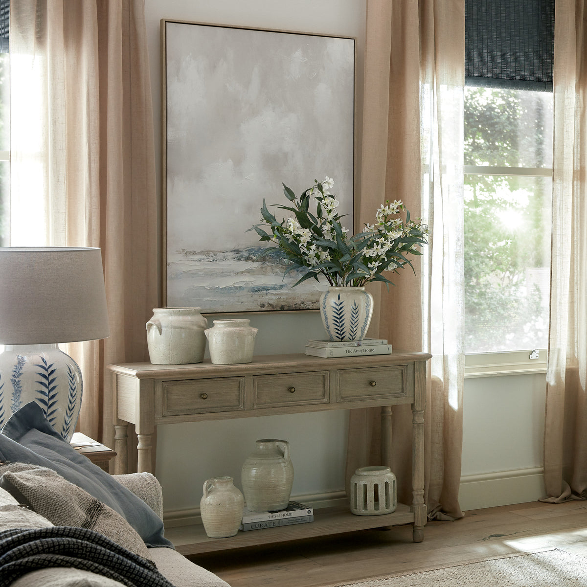 Delphine Collection 3 Drawer Console With Shelf by Hill Interiors - image 2