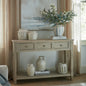 Delphine Collection 3 Drawer Console With Shelf by Hill Interiors