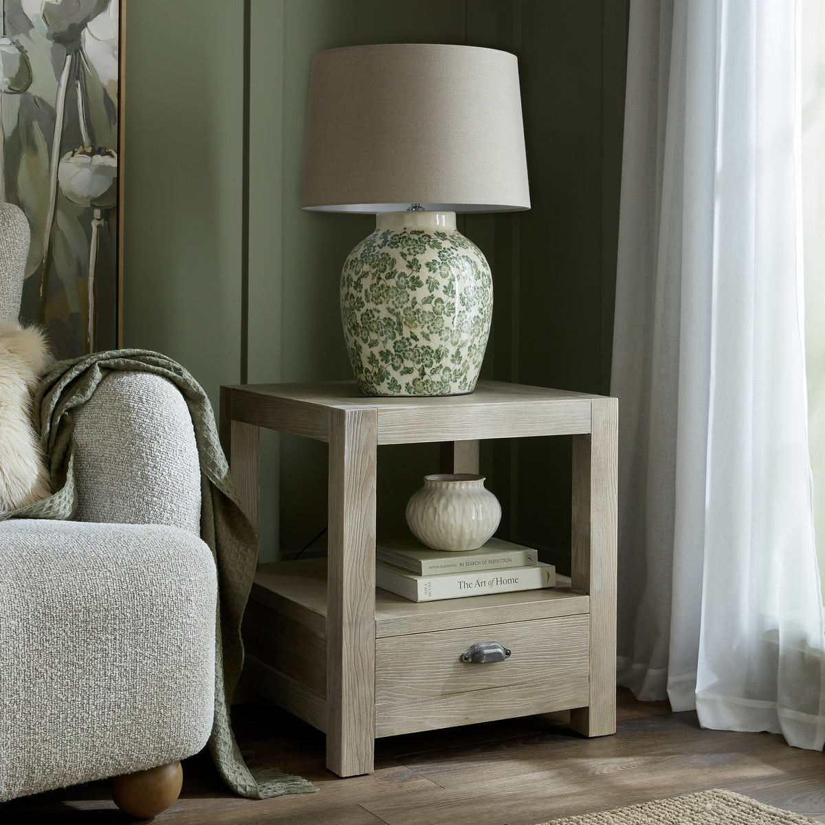 Haldon Collection 1 Drawer Side Table With Shelf by Hill Interiors