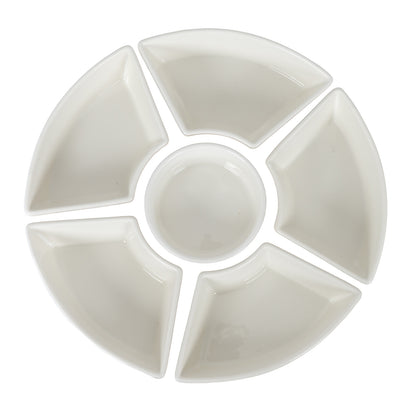 Acacia Lazy Susan including Ceramic Serving Bowls by SEDERVA - image 2