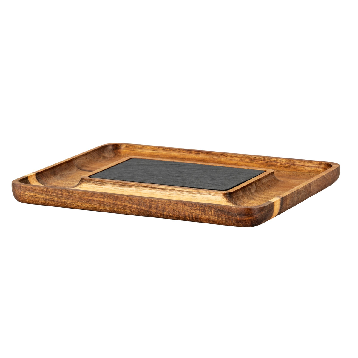 Acacia Serving Tray with Slate by Hill Interiors - image 3
