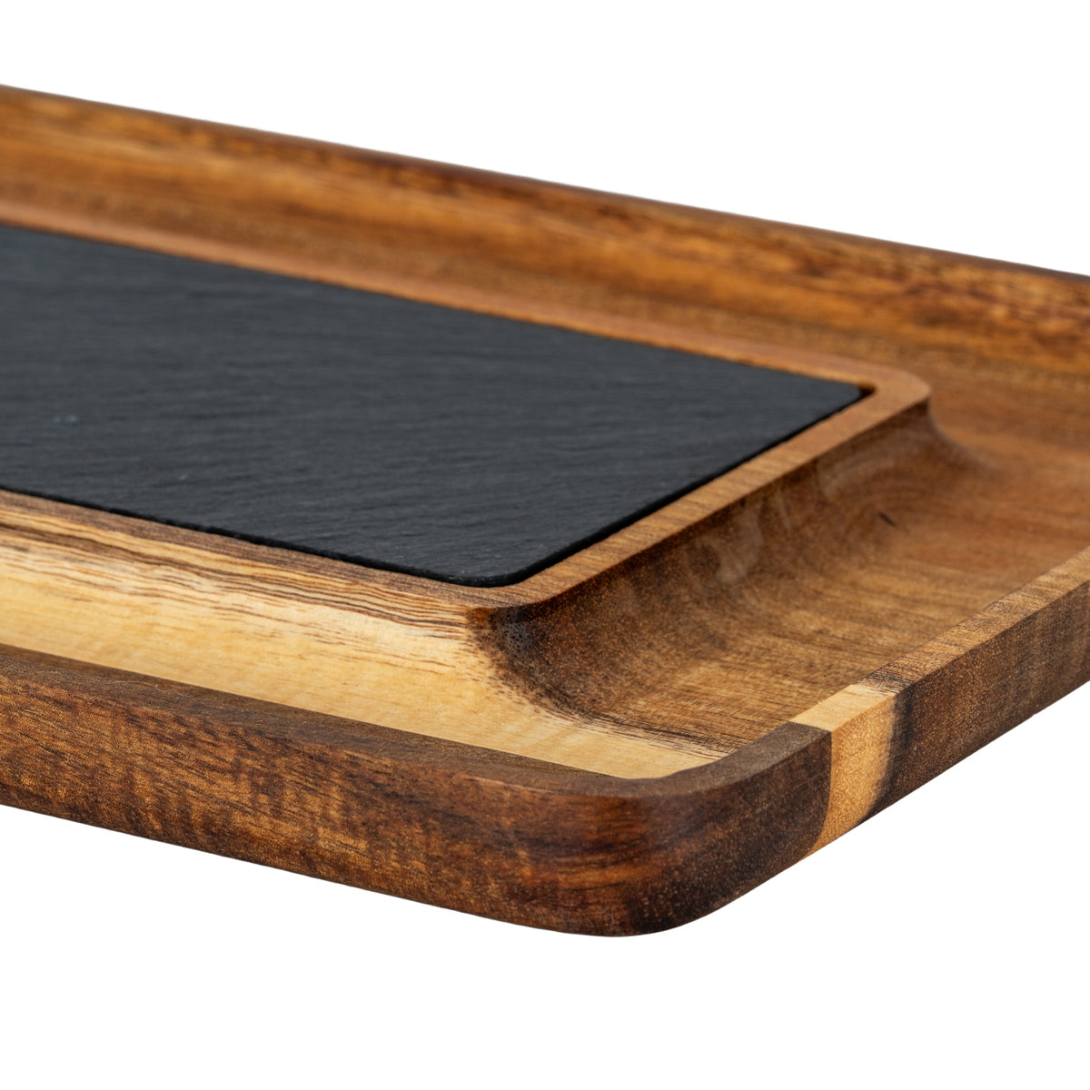 Acacia Serving Tray with Slate by Hill Interiors - image 4