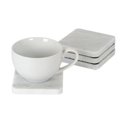 Set of Four Square Marble Coasters by Hill Interiors - image 2