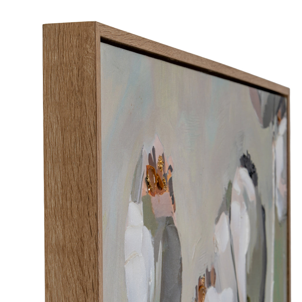 Poppy Heads Hand Painted Canvas in Frame by Hill Interiors - image 5