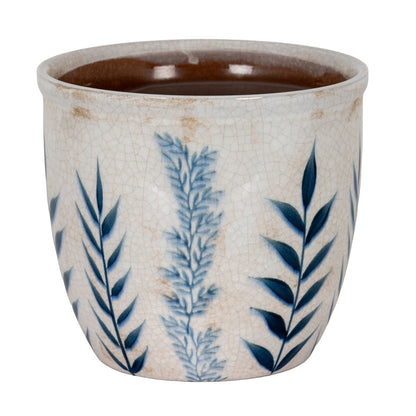 Small Blue Flora Planter Pot by SEDERVA