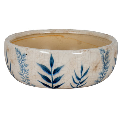 Small Blue Flora Bowl Pot by Hill Interiors