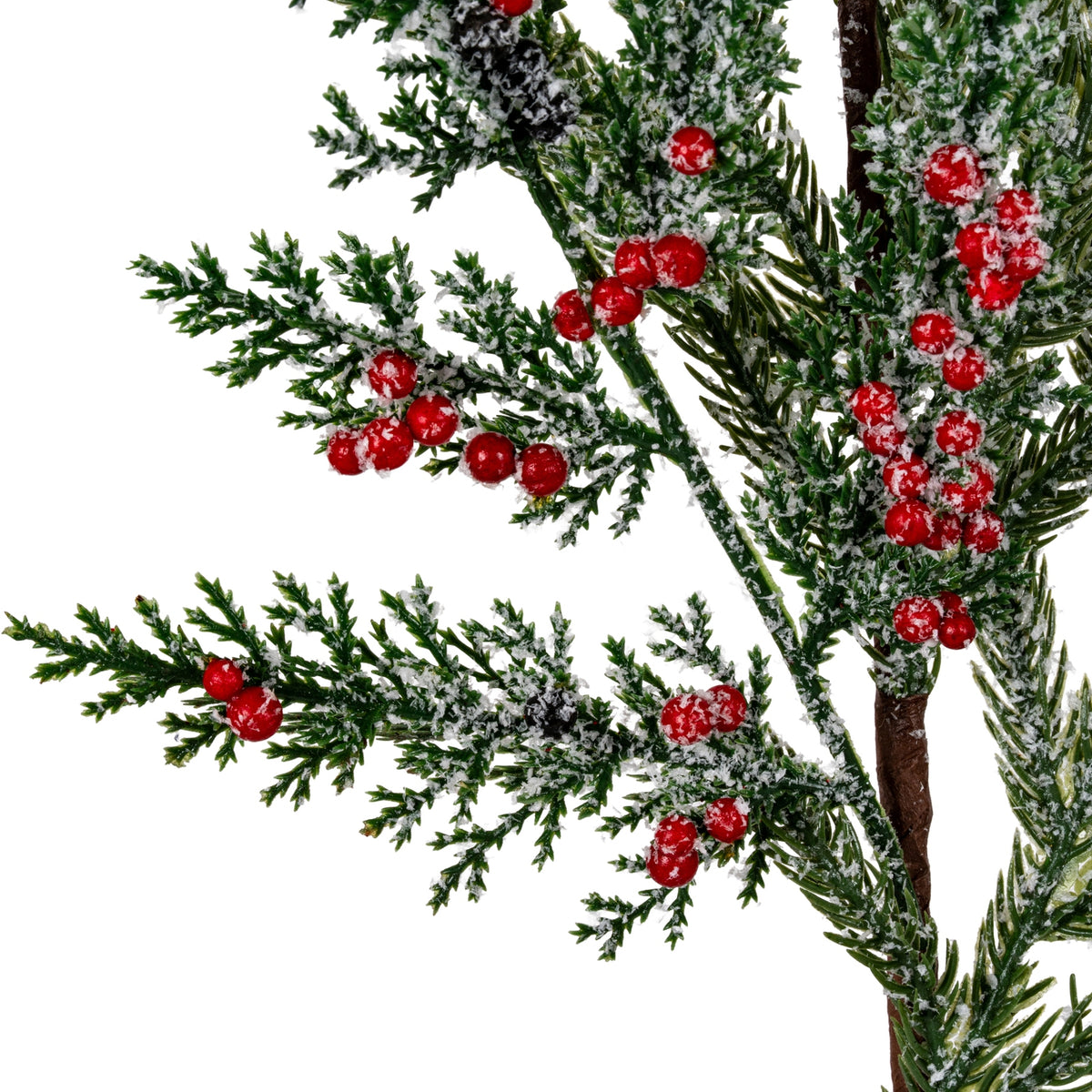 Frosted Pine Branch Spray With Winter Berries by Hill Interiors - image 2