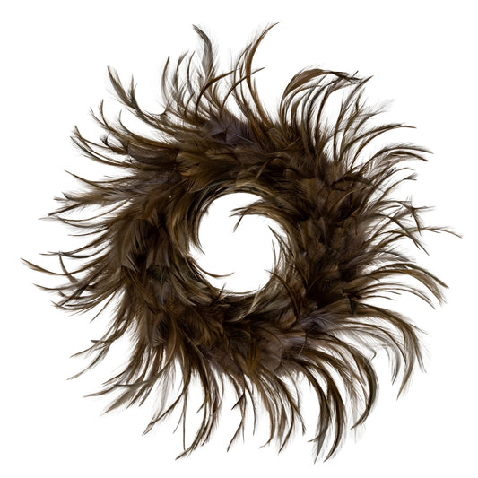 Fawn Feather Candle Wreath by Hill Interiors