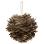 Large Fawn Feather Ball Decoration by SEDERVA