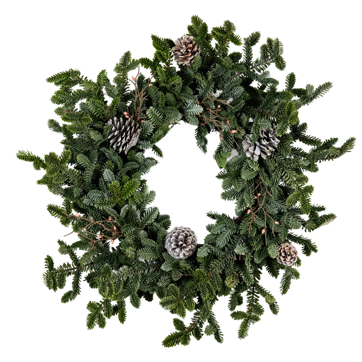 Woodland Pine Wreath With Pinecones by Hill Interiors