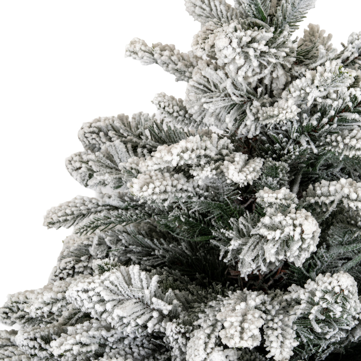 Snowy Norway Fir Pre-Lit Led 300L Fir Tree In Rattan Pot by Hill Interiors - image 2
