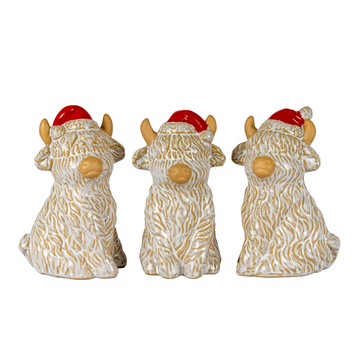 Merry Moo Ceramic Cow Ornament by SEDERVA - image 3