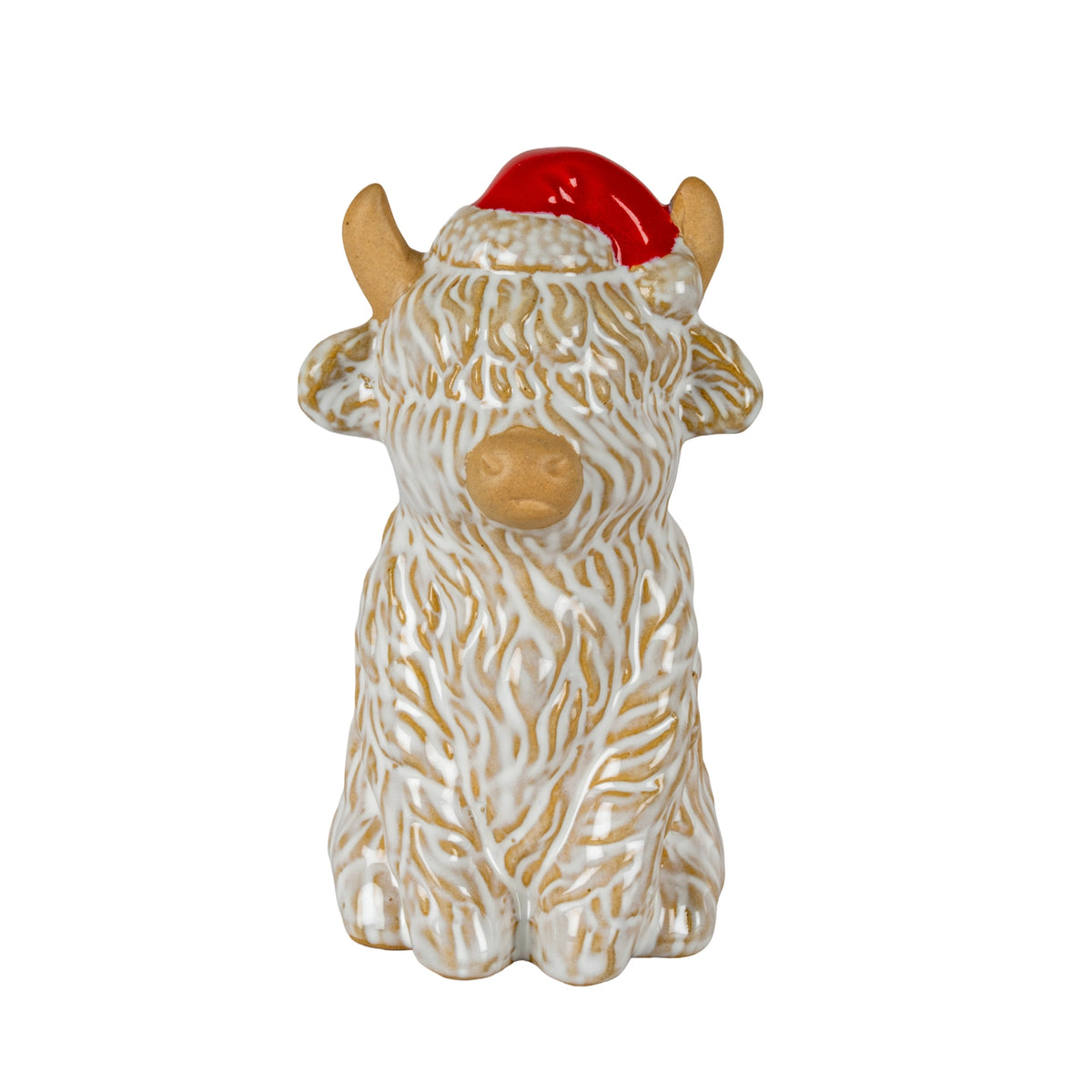 Merry Moo Ceramic Cow Ornament by SEDERVA