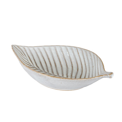 Alora Ceramic Elm Leaf Large Dish by Hill Interiors