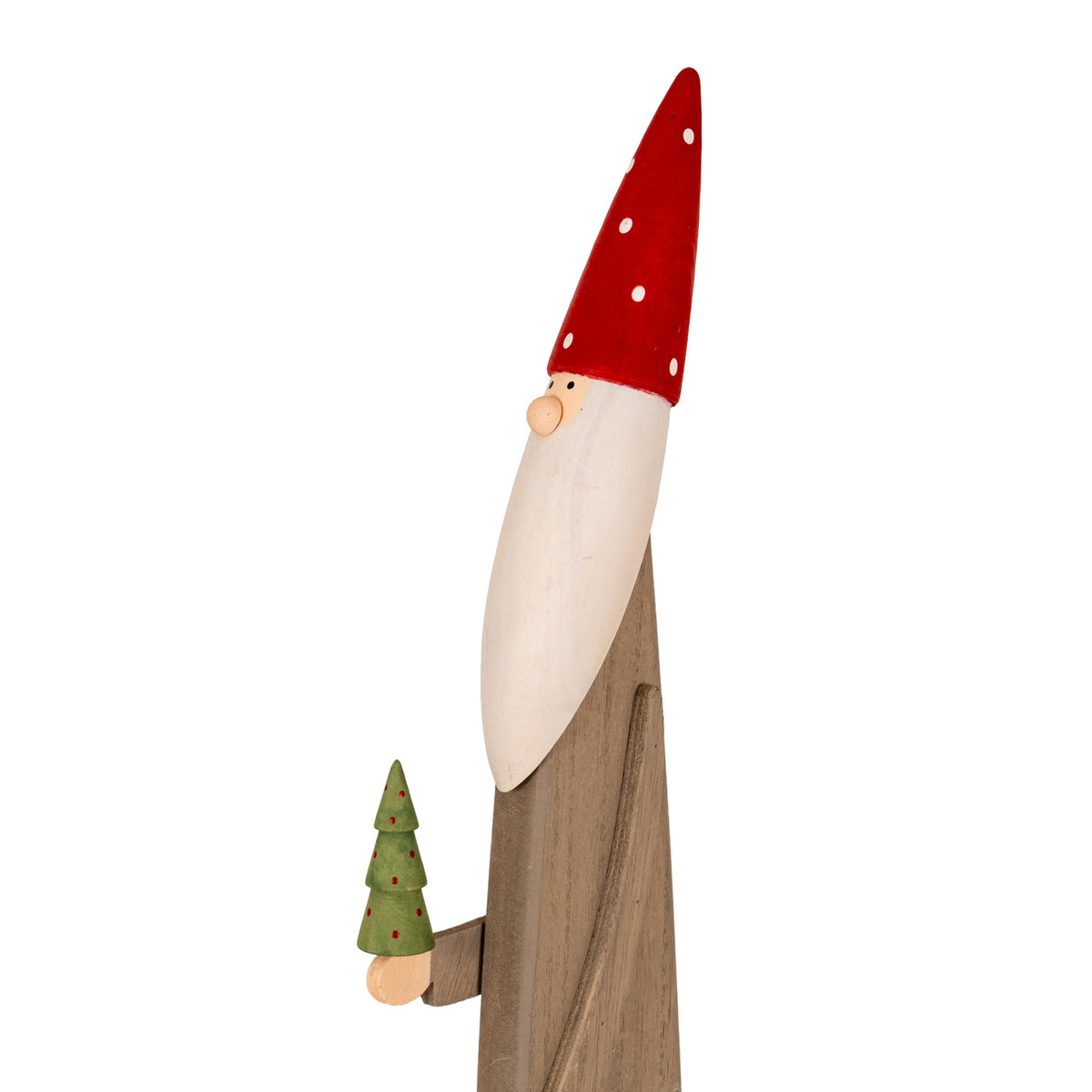 Wooden Festive Elf with Tree and Bell by Hill Interiors - image 2