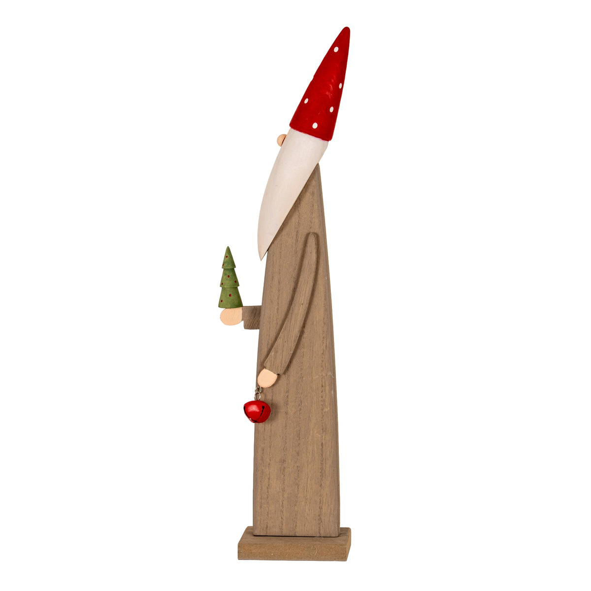 Wooden Festive Elf with Tree and Bell by Hill Interiors - image 3