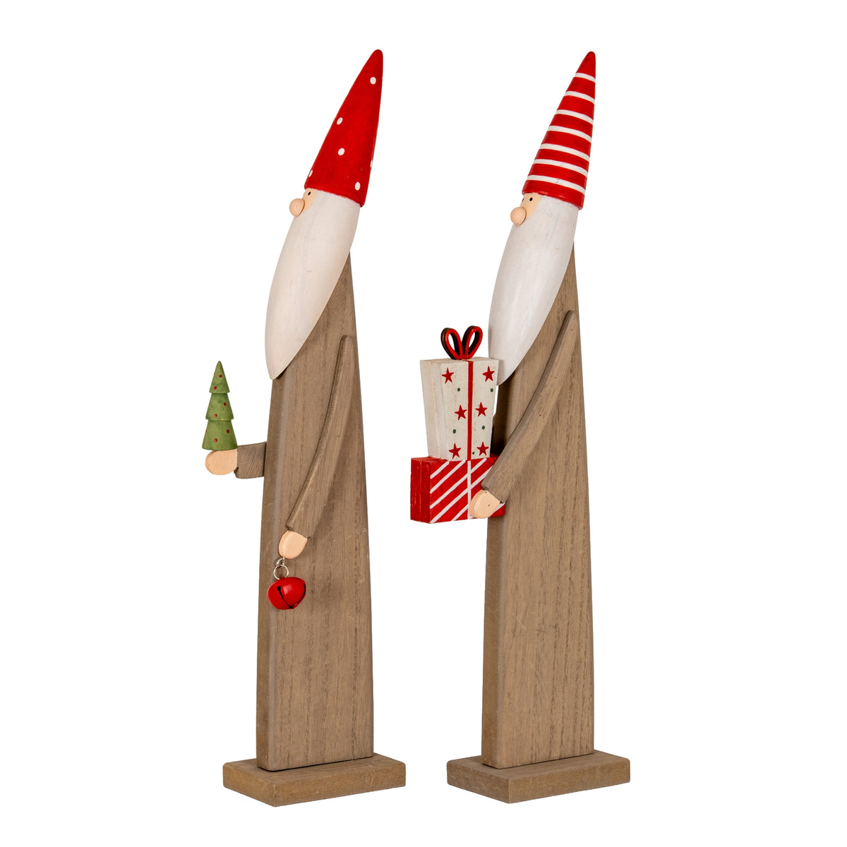 Wooden Festive Elf with Tree and Bell by Hill Interiors - image 4