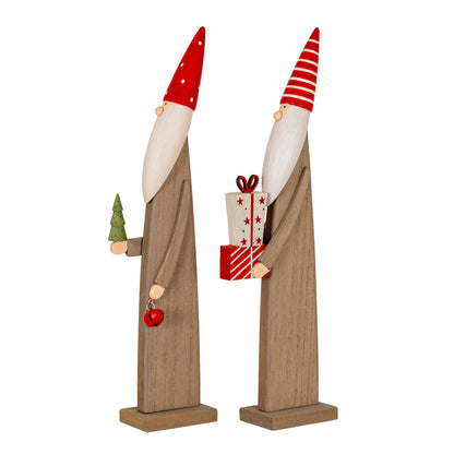 Wooden Festive Elf with Tree and Bell by Hill Interiors - image 4
