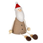 Wooden Jolly Sitting Santa Decoration by Hill Interiors