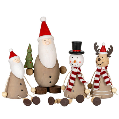Wooden Jolly Sitting Reindeer Decoration by Hill Interiors - image 4