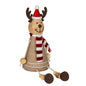 Wooden Jolly Sitting Reindeer Decoration by Hill Interiors