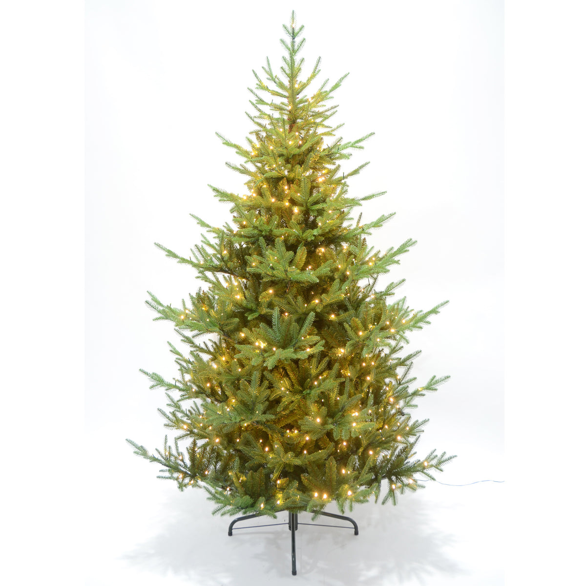 Green Spruce 7Ft Pre Lit 500 Led Christmas Tree by Hill Interiors