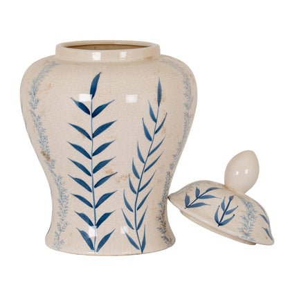 Blue Flora Ceramic Ginger Jar by Hill Interiors - image 3