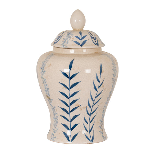 Blue Flora Ceramic Ginger Jar by Hill Interiors