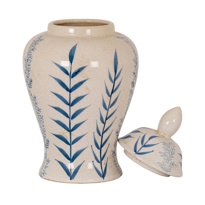 Large Blue Flora Ceramic Ginger Jar by SEDERVA - image 3