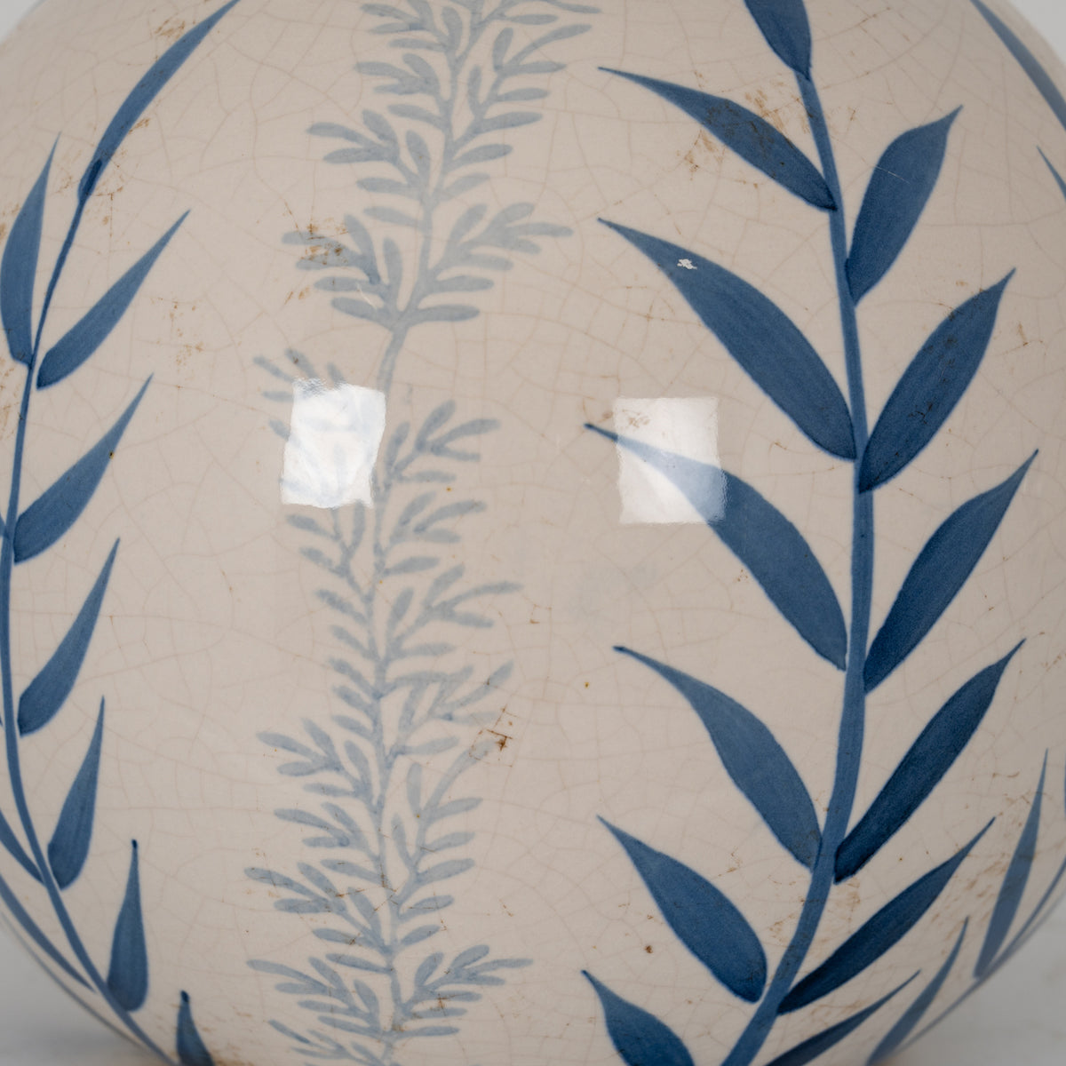 Small Blue Flora Decorative Ball by Hill Interiors - image 3