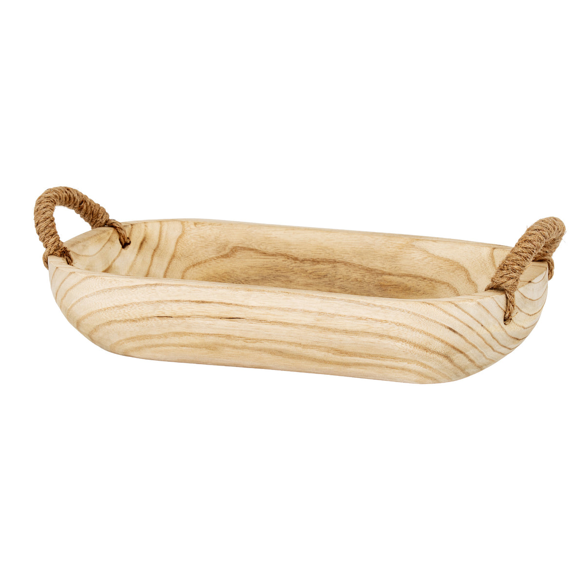 Set Of 2 Artisan Deep Rectangular Trays With Rope Handles by Hill Interiors - image 4