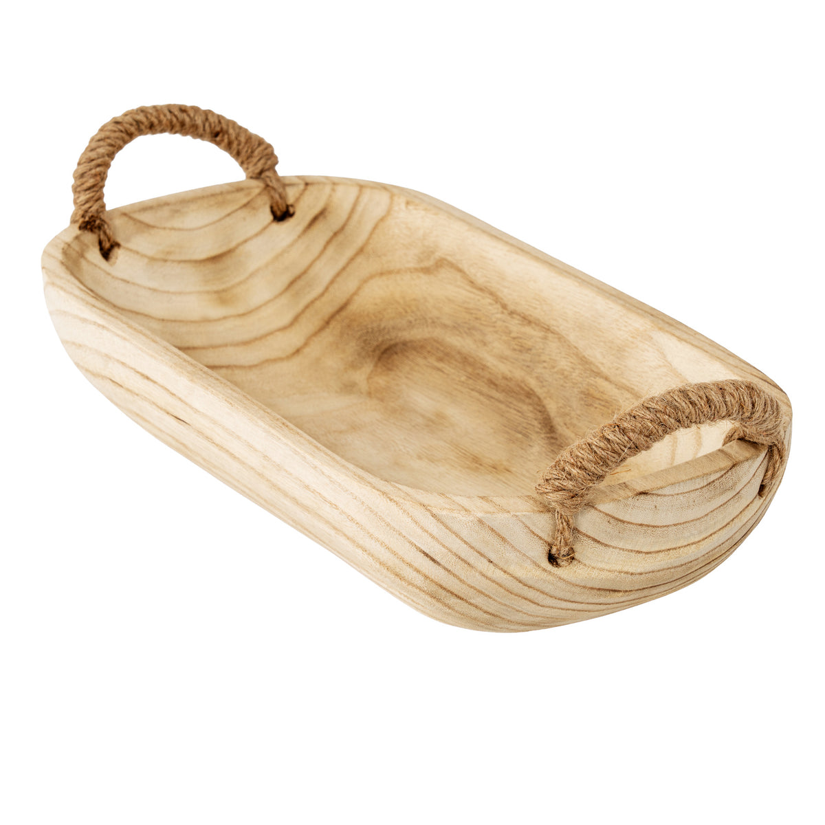 Set Of 2 Artisan Deep Rectangular Trays With Rope Handles by Hill Interiors - image 5