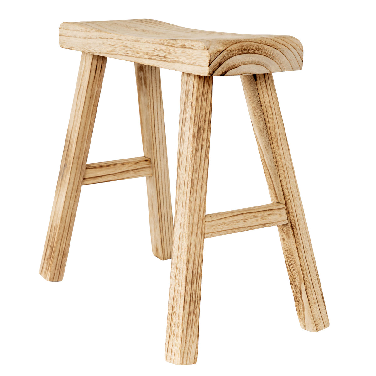 Large Wooden Artisan Stool by Hill Interiors - image 2
