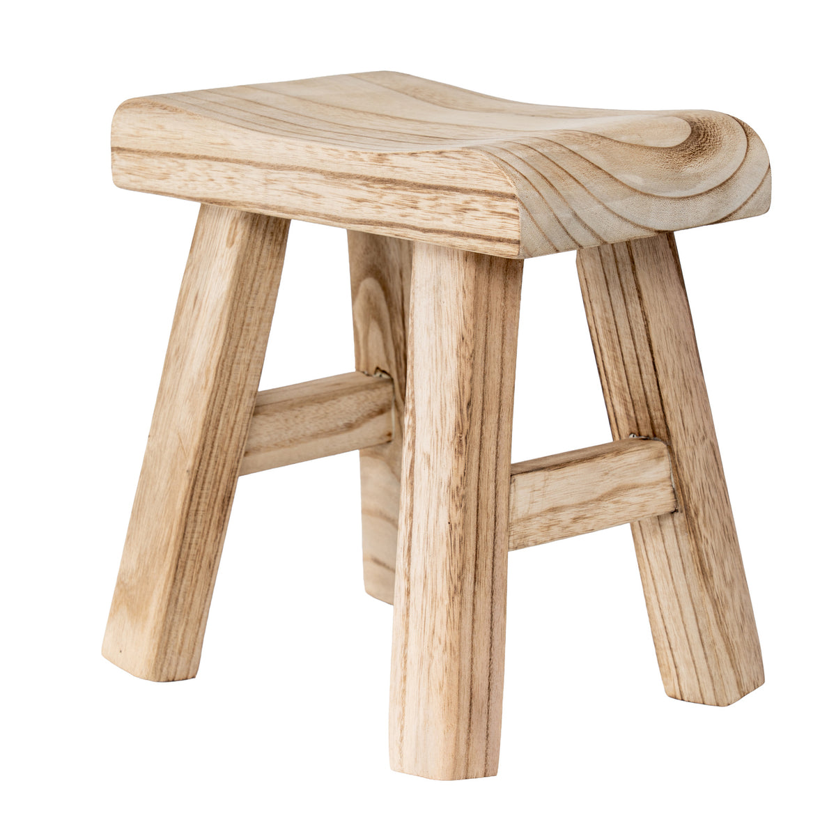 Wooden Artisan Stool by Hill Interiors - image 2