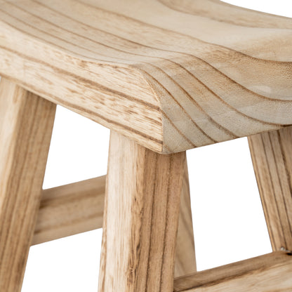 Wooden Artisan Stool by Hill Interiors - image 3