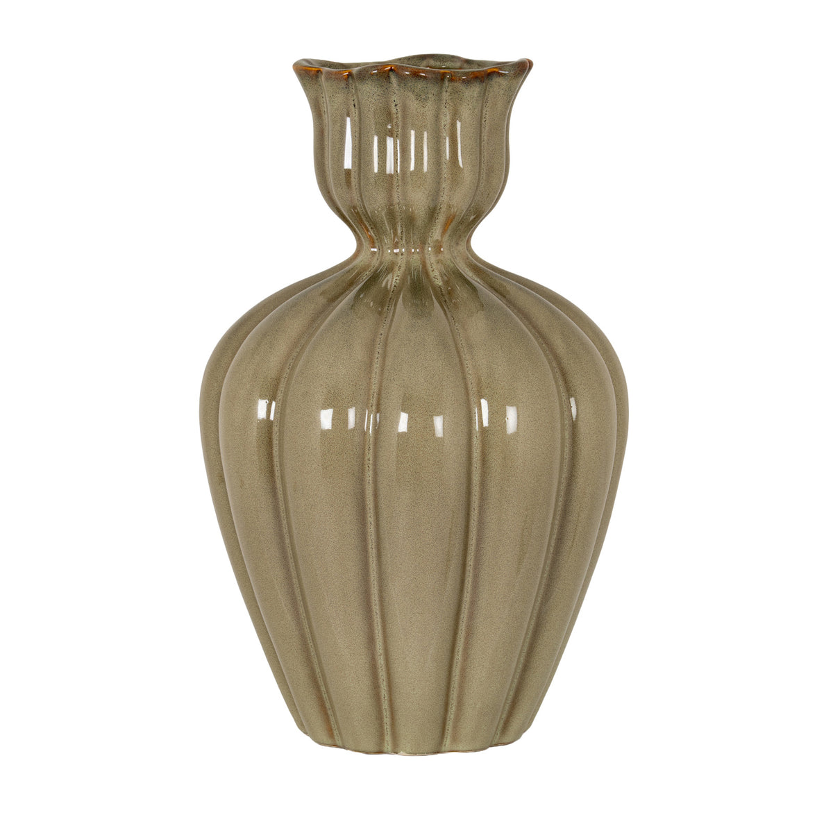 Orin Small Sage Tulip Olpe Vase by SEDERVA
