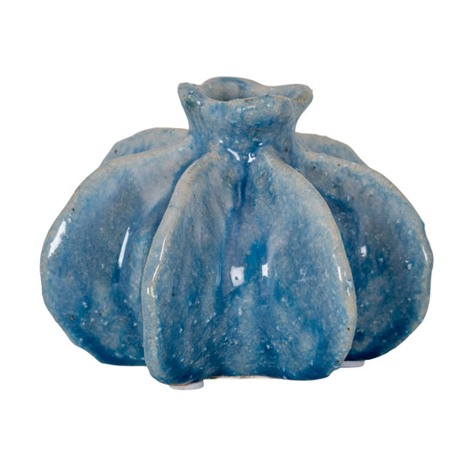 Azura Medium Blue Poppy Seed Bud Vase by Hill Interiors