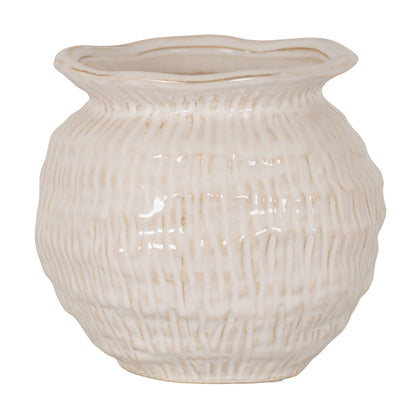 Wavy Rim Small Round Vase by SEDERVA