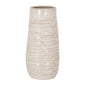 Medium Ribbed Ceramic Column Vase by SEDERVA