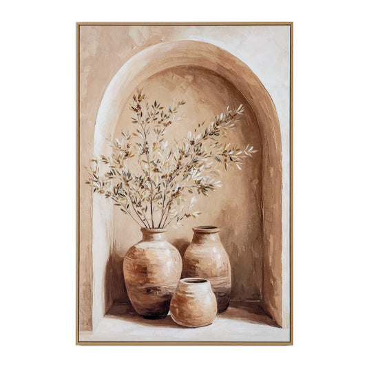 Siena Handpainted Canvas in Frame by Hill Interiors