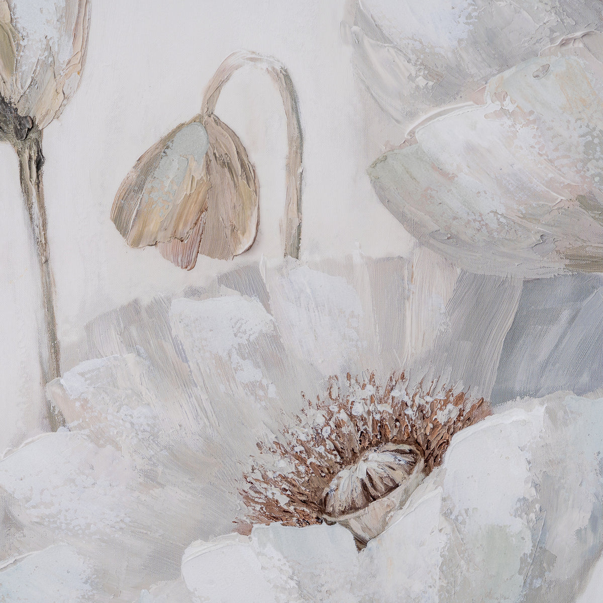 Poppy Stems Handpainted Canvas in Frame by Hill Interiors - image 2