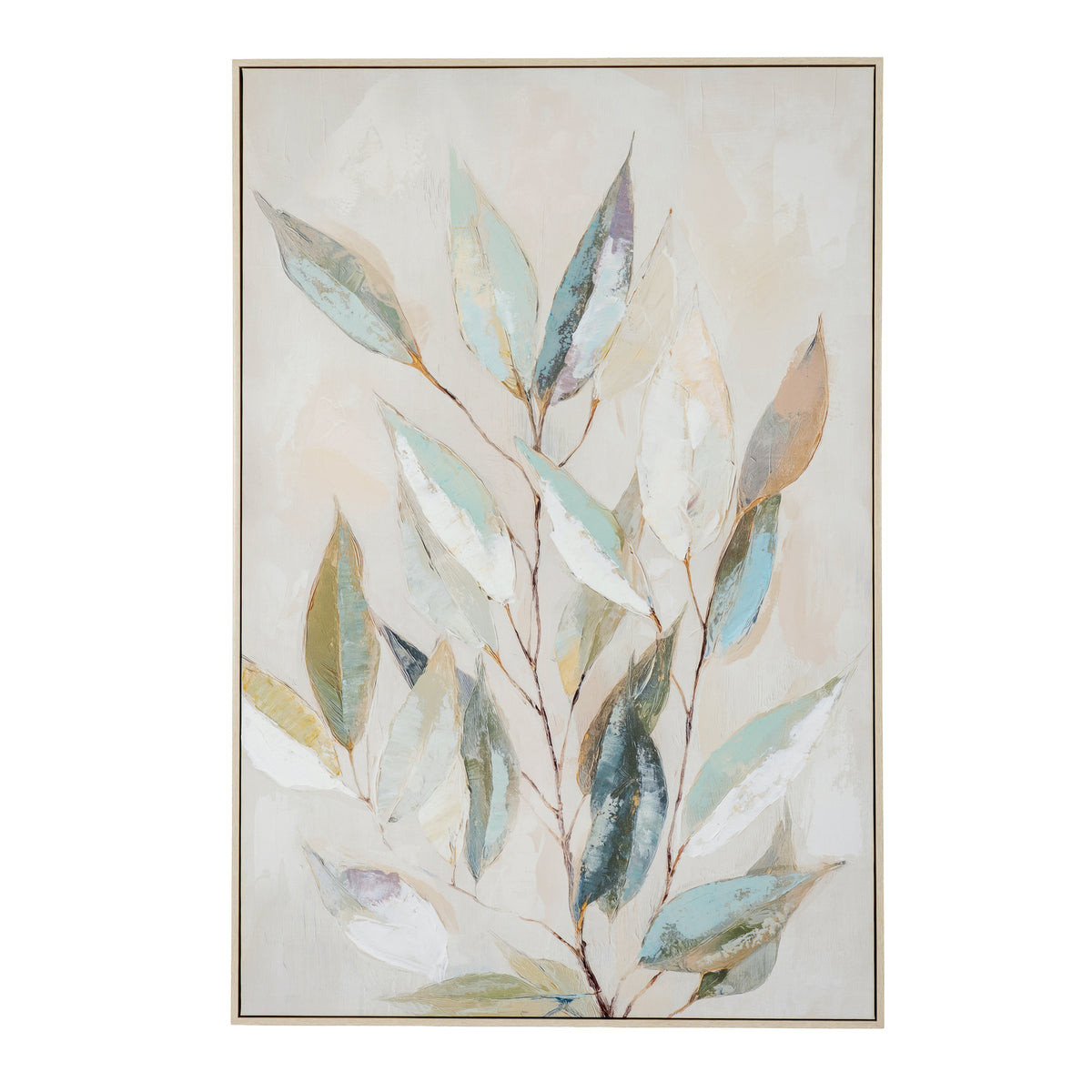 Willow Light Handpainted Canvas in Frame by Hill Interiors