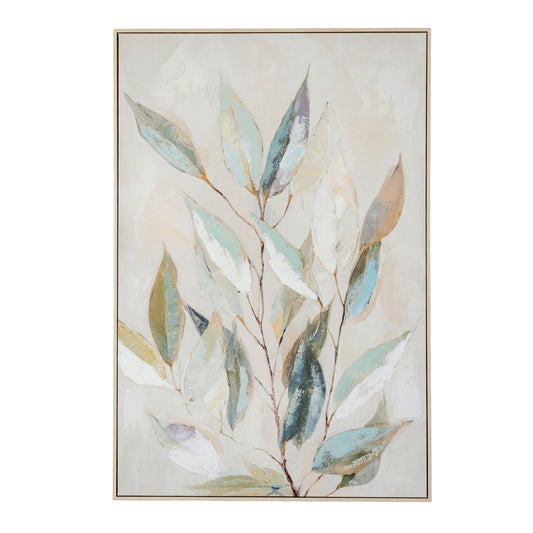Willow Light Handpainted Canvas in Frame by Hill Interiors