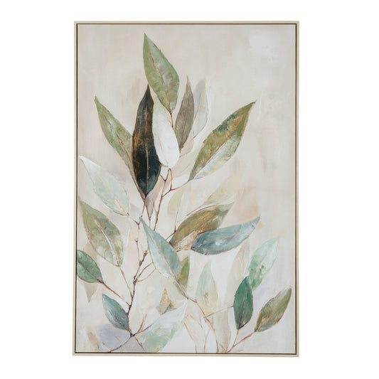 Willow Shade Handpainted Canvas in Frame by Hill Interiors