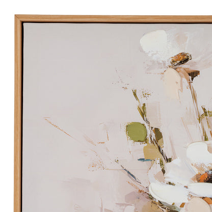 Still Life Cosmos Hand Painted Canvas in Frame by Hill Interiors - image 3