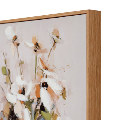 Still Life Cosmos Hand Painted Canvas in Frame by Hill Interiors - image 4