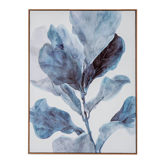 Silva Eucalyptus Hand Painted Canvas in Frame by Hill Interiors