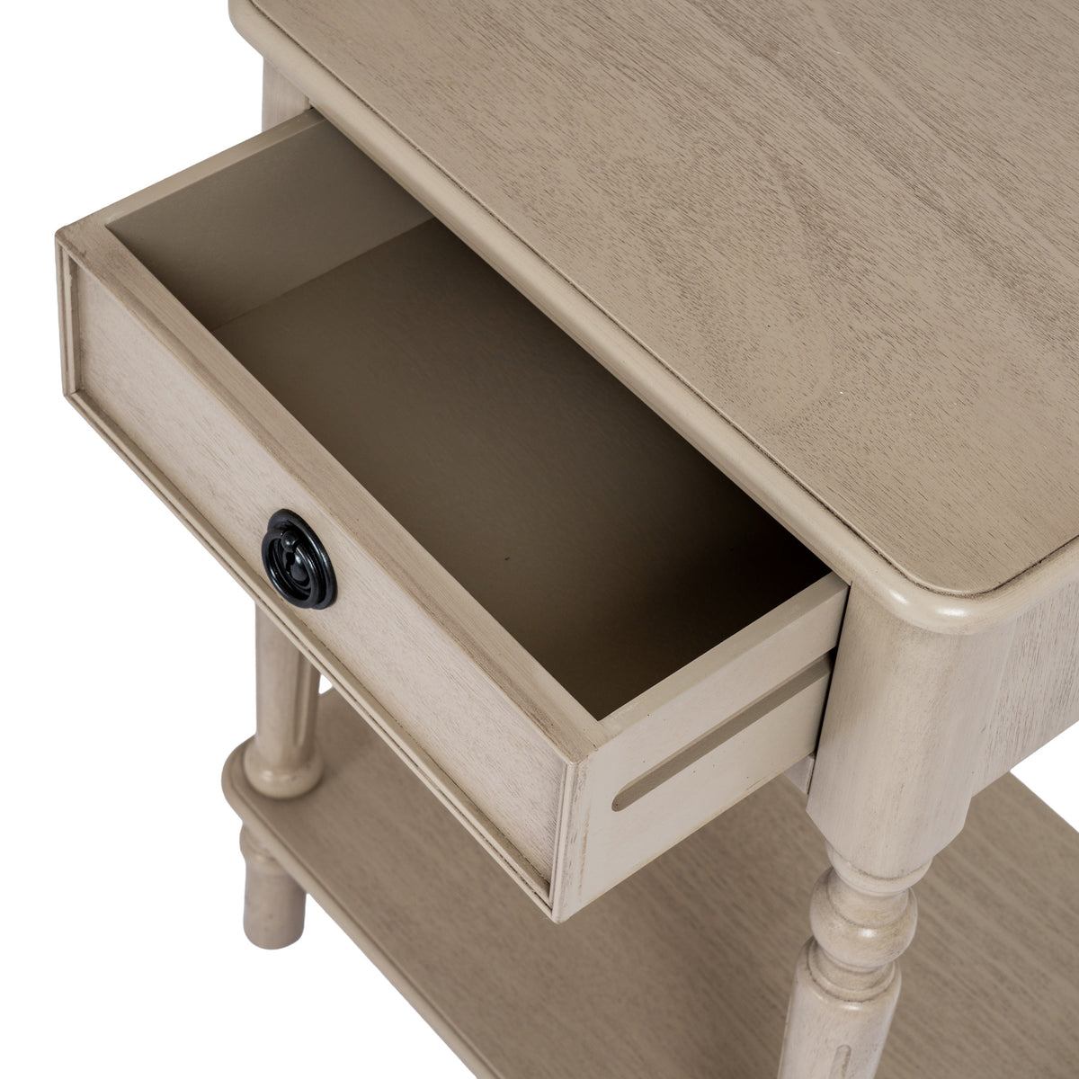 The Rowan Collection 1 Drawer Side Table With Shelf by Hill Interiors - image 5