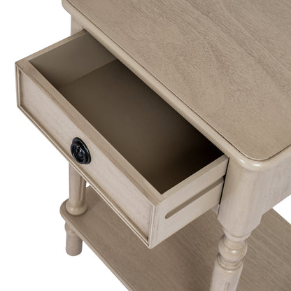 The Rowan Collection 1 Drawer Side Table With Shelf by Hill Interiors - image 5