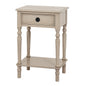 The Rowan Collection 1 Drawer Side Table With Shelf by Hill Interiors